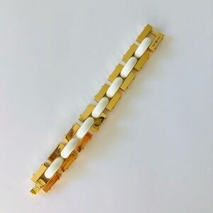 Tory Burch chunky gold chain statement bracelet